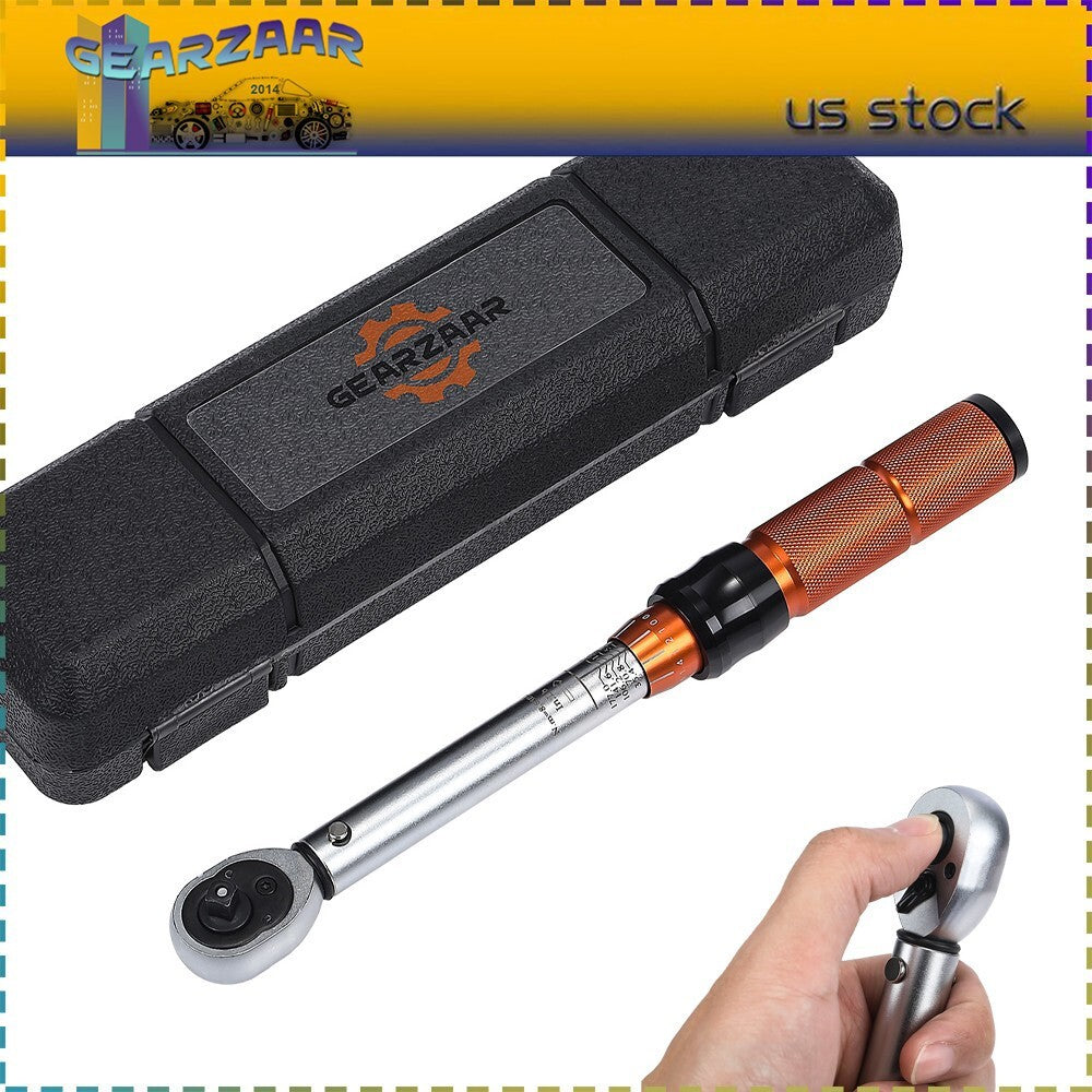 Torque Wrench tool 1/4" Drive 2-20Nm Bicycle Ratchet Adjustable w/Box Calibrated