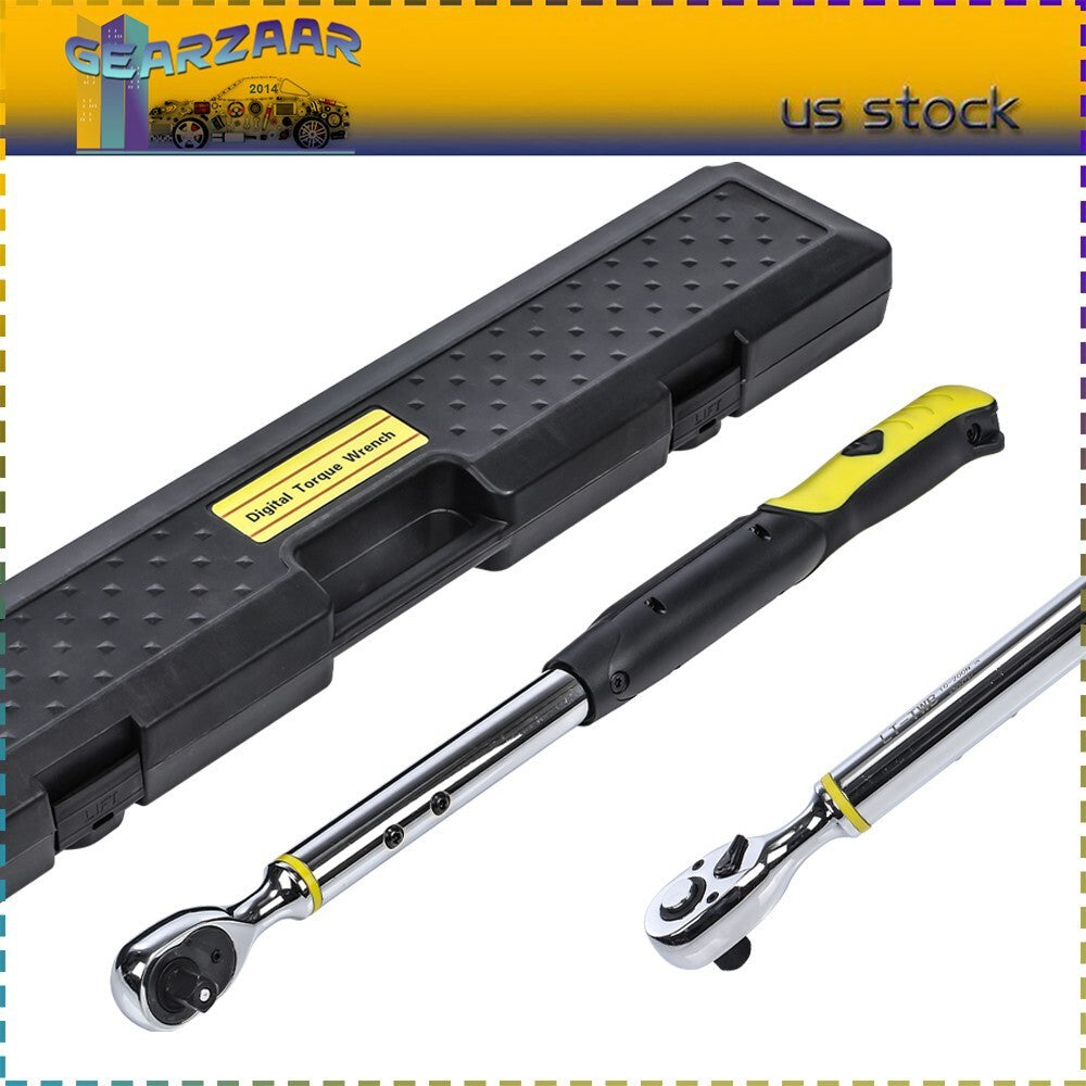 Digital Torque Wrench Adjustable Electric Torque Wrench-tool 1/2" Drive 10-200NM