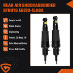 2pc Rear Air Suspension Shock Struts For Nissan Armada 5.6L V8 2017-2023