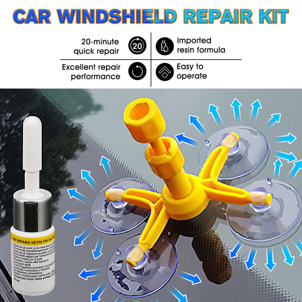Car Windshield Repair Kit Fit Auto Glass Nano Crack Repair Fluid Windshield!