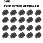 Black 20X Lug Nut Caps Compatible/Replacement fits Chevy/GM 9593028 9593228