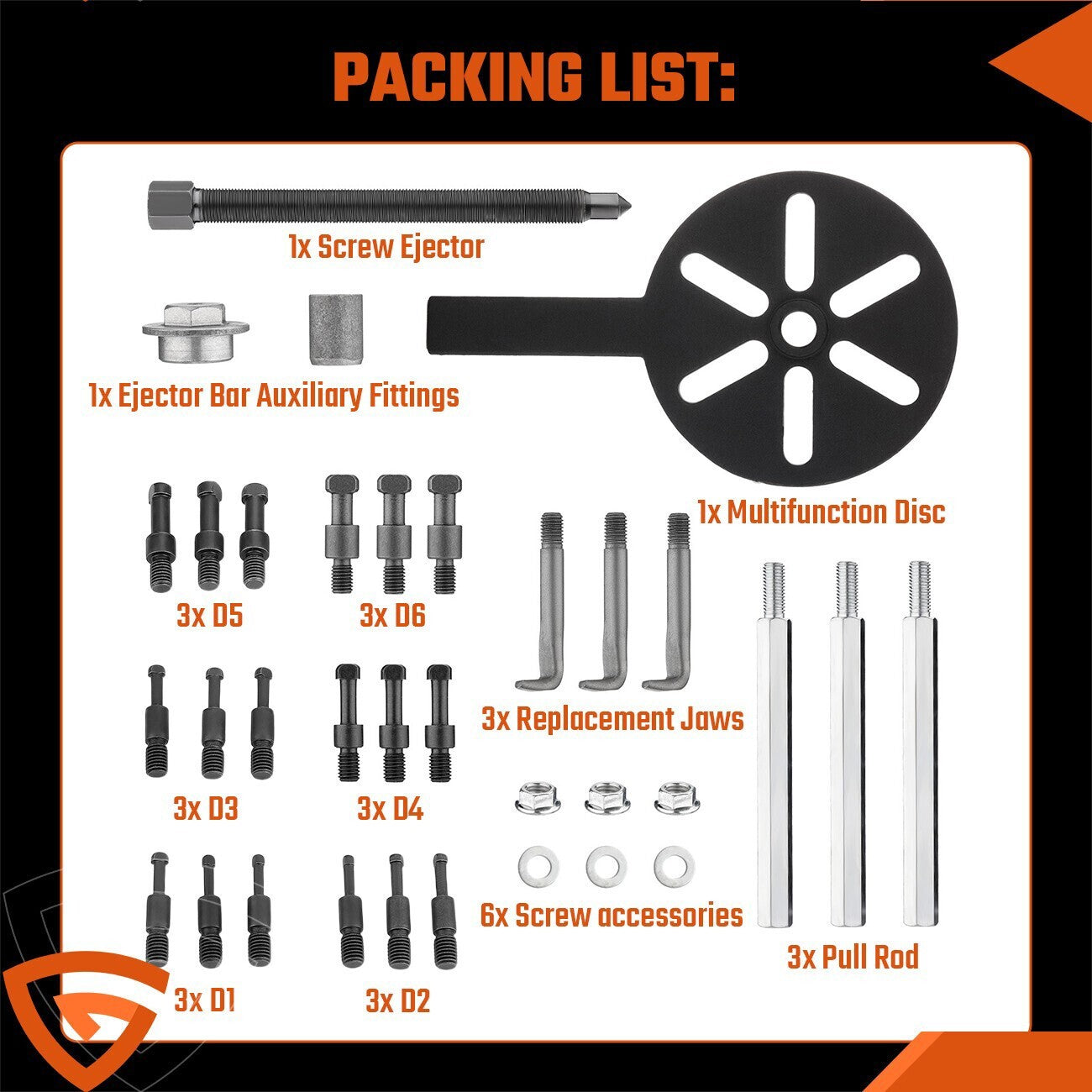 Bearing Disassembly Puller Inner Hole Puller Removal Tool Three-jaw Puller Set !