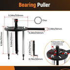 Bearing Disassembly Puller Inner Hole Puller Removal Tool Three-jaw Puller Set !