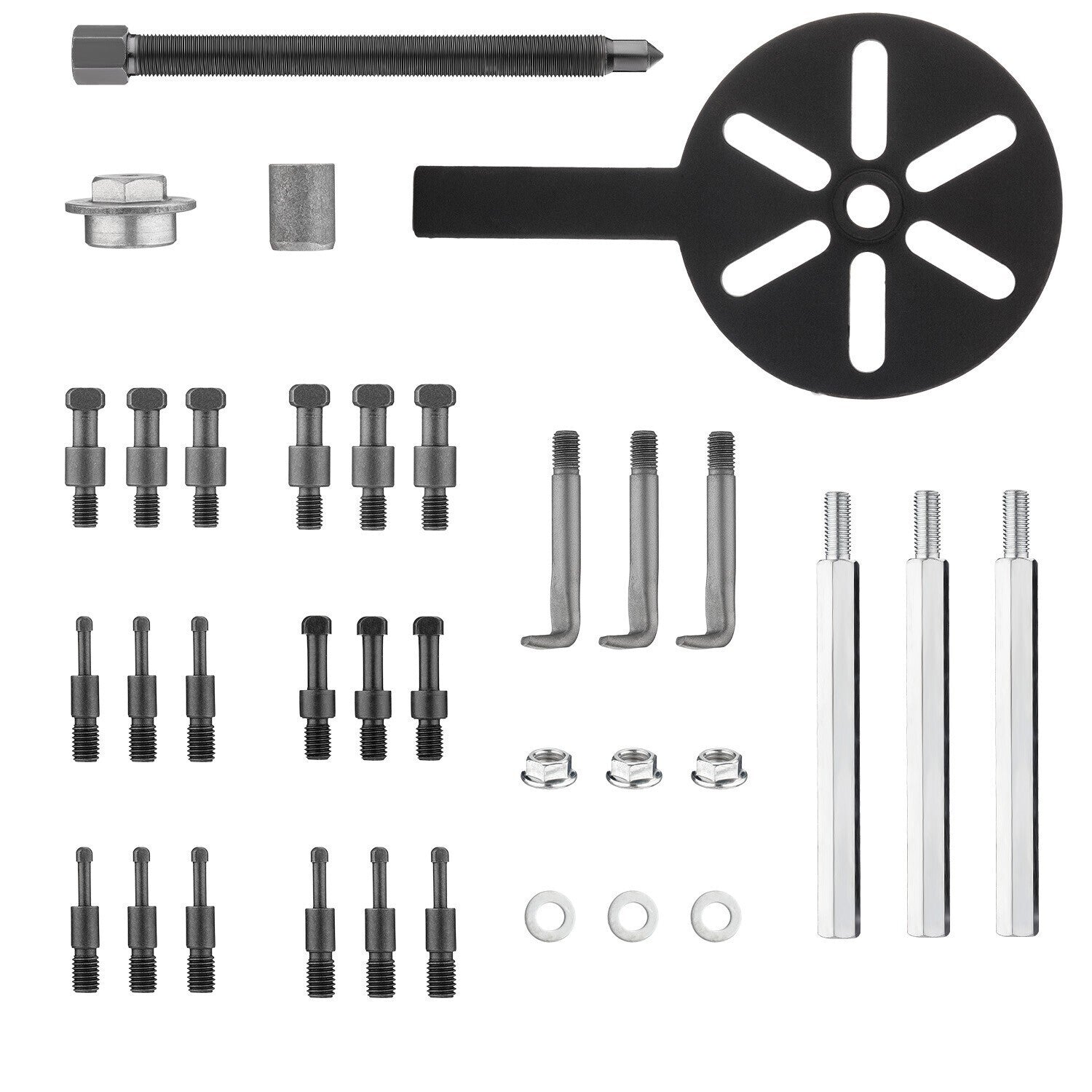 Bearing Disassembly Puller Inner Hole Puller Removal Tool Three-jaw Puller Set !