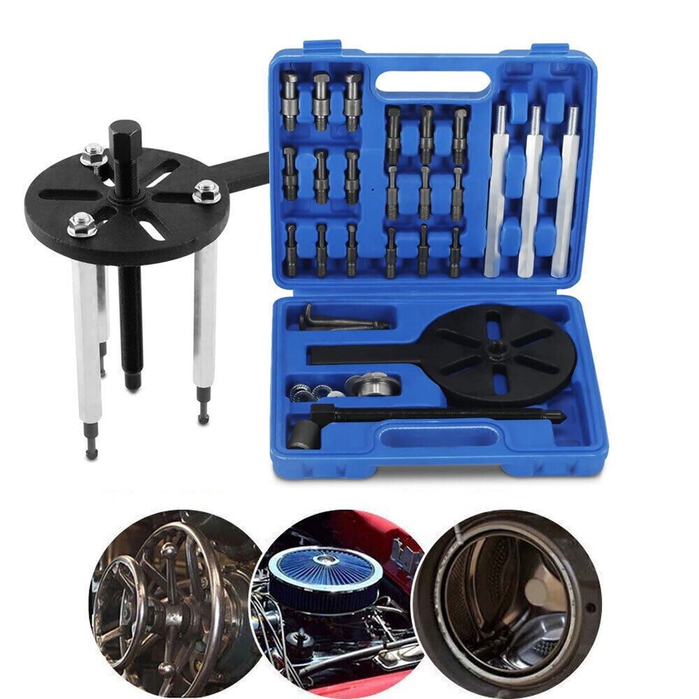 Bearing Disassembly Puller Inner Hole Puller Removal Tool Three-jaw Puller Set !