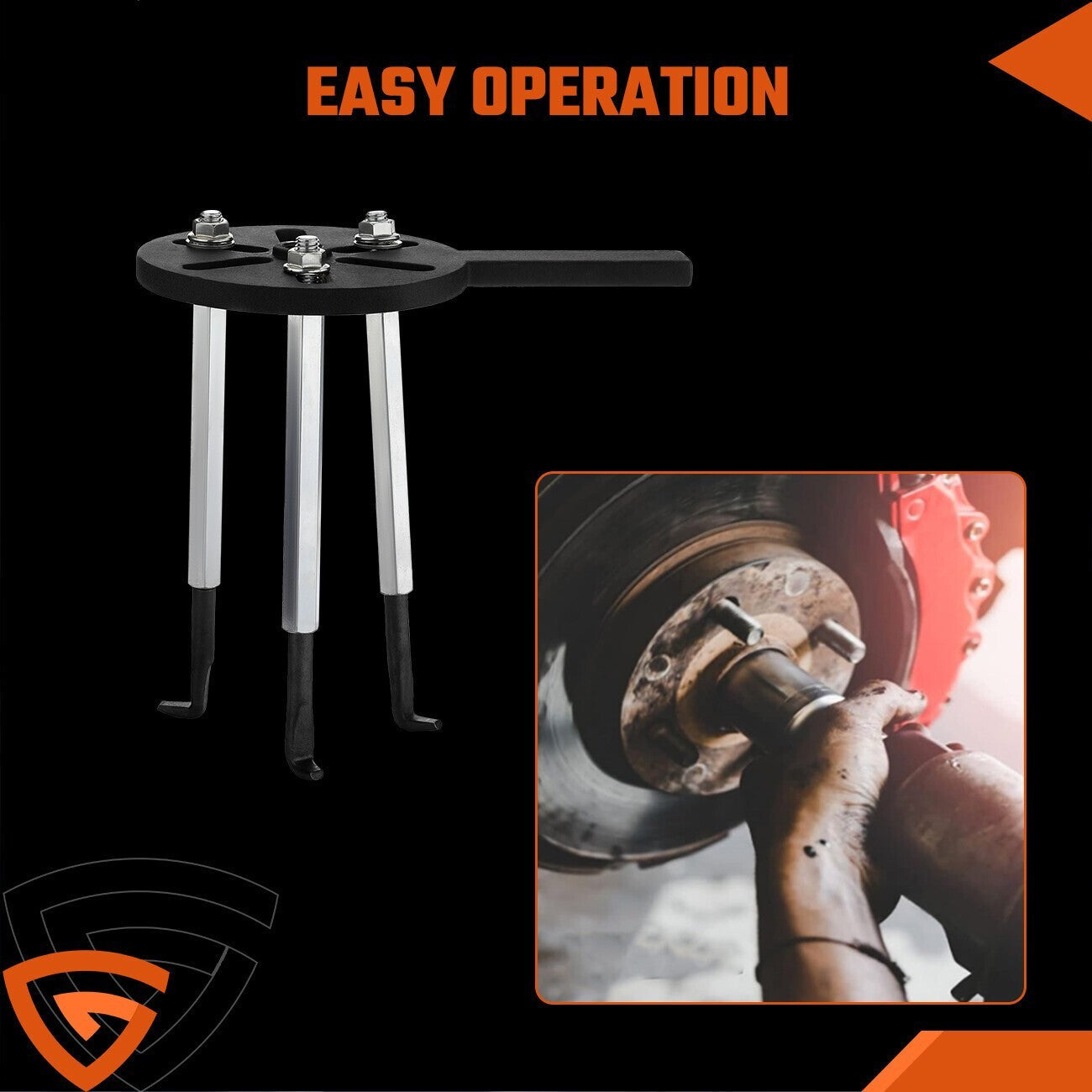 Bearing Disassembly Puller Inner Hole Puller Removal Tool Three-jaw Puller Set !
