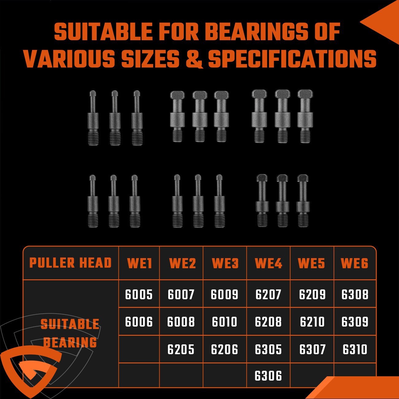 Bearing Disassembly Puller Inner Hole Puller Removal Tool Three-jaw Puller Set !