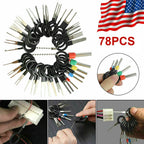 78Pcs Wire Terminal Removal Tool Car Electrical Wiring Crimp Connector Pin