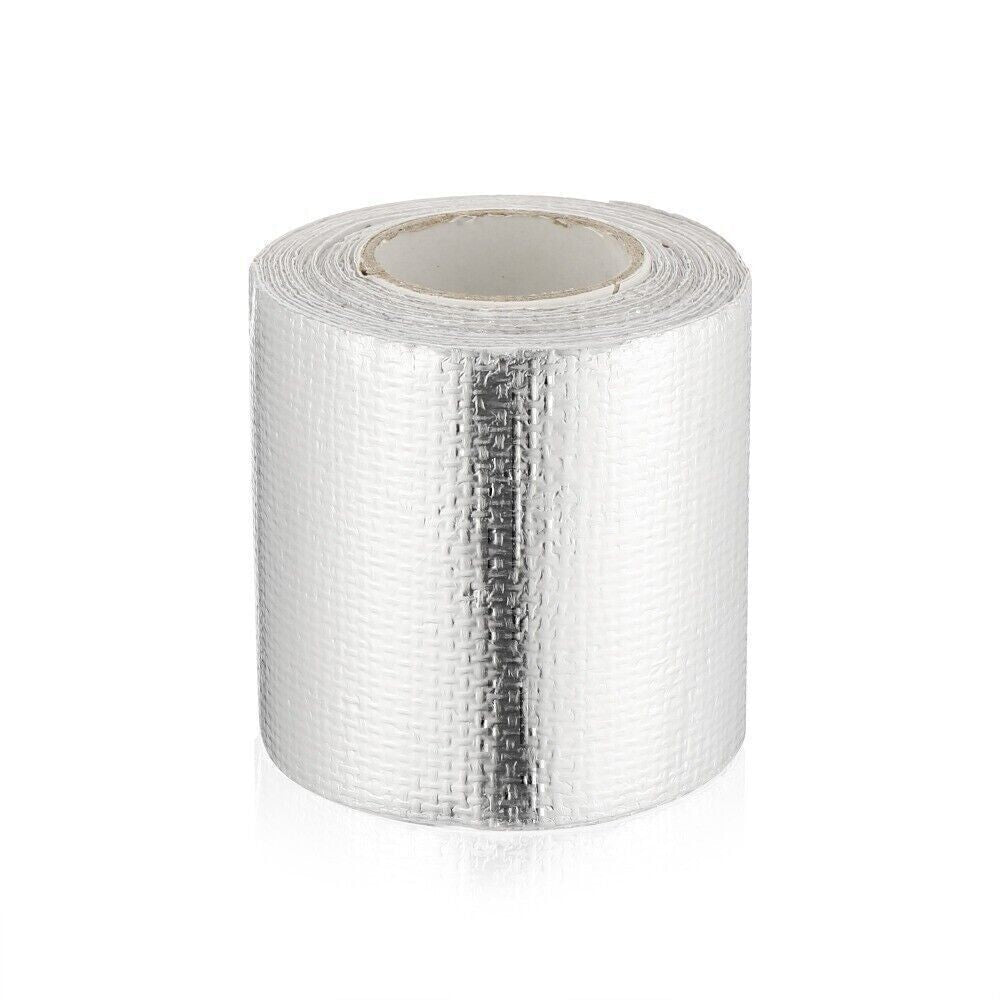 2"x16'Adhesive Exhaust Header Turbo Manfold Pipe Aluminum Heat Shield Wrap Tape!