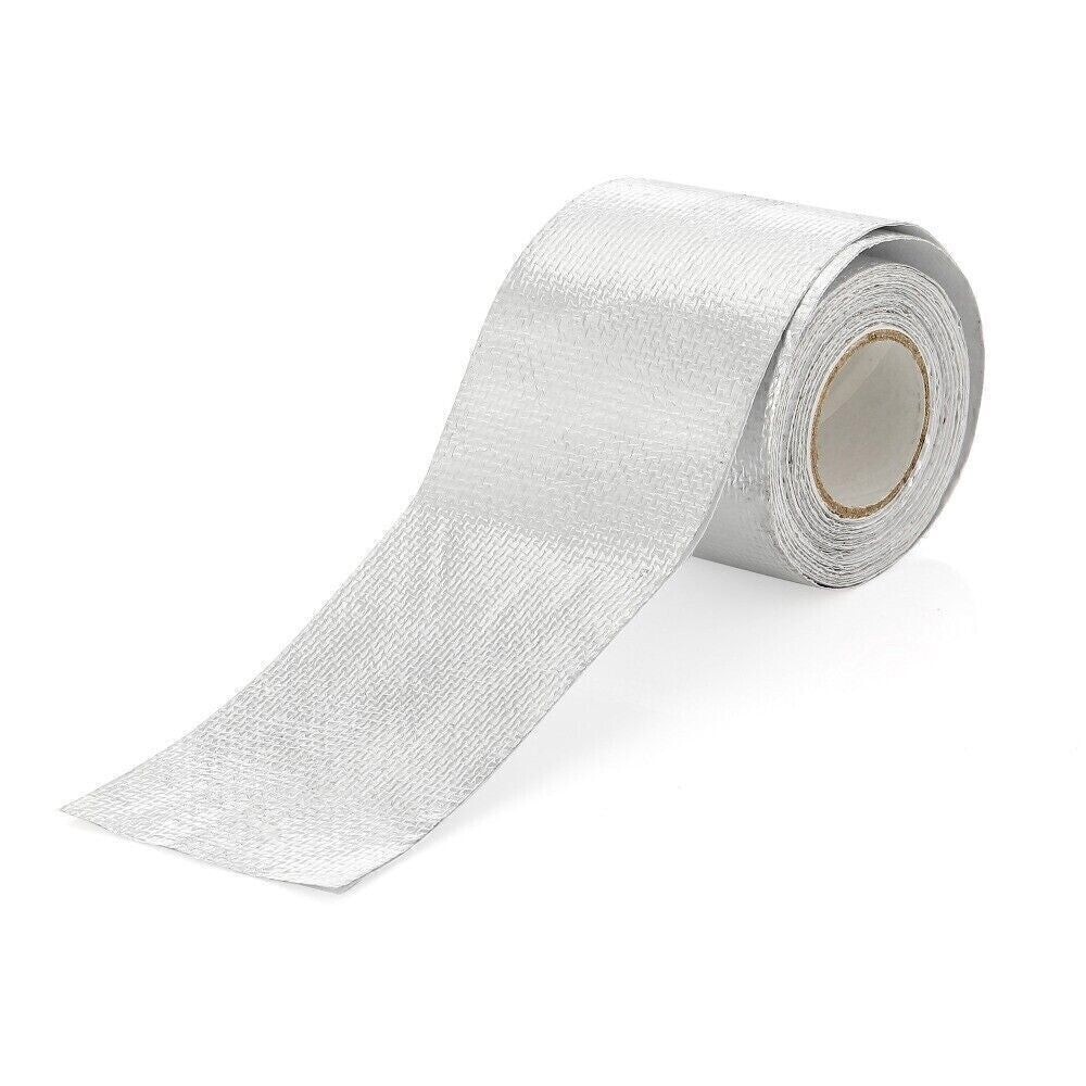 2"x16'Adhesive Exhaust Header Turbo Manfold Pipe Aluminum Heat Shield Wrap Tape!