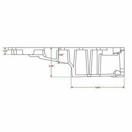 FOR LS Swap Conversion Oil Pan Retrofit Low Profile LS1 LS2 LS3 LS6 4.8 5.3 6.0L