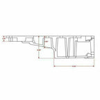 FOR LS Swap Conversion Oil Pan Retrofit Low Profile LS1 LS2 LS3 LS6 4.8 5.3 6.0L