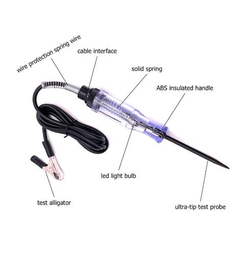 Test Light Car Circuit Tester Probe 6V 12V 24V Voltage Continuity Tester Car US*