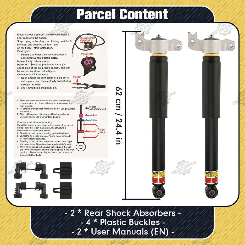 Rear Shock Absorbers Left & Right Fits 2013-19 Cadillac XTS MagneRide 84326294