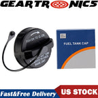 For 1999-2019 Jeep Dodge Chrysler Non-Locking Fuel Filler Gas Cap W/Tether Blac!