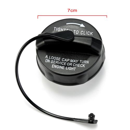For 1999-2019 Jeep Dodge Chrysler Non-Locking Fuel Filler Gas Cap W/Tether Blac!