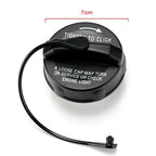 For 1999-2019 Jeep Dodge Chrysler Non-Locking Fuel Filler Gas Cap W/Tether Blac!