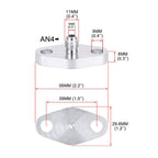 Turbo Oil Feed Line Flange Gasket 4AN 4 AN Fitting Adapter For T3 T4 T04E