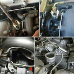 Turbo Oil Feed Line Flange Gasket 4AN 4 AN Fitting Adapter For T3 T4 T04E