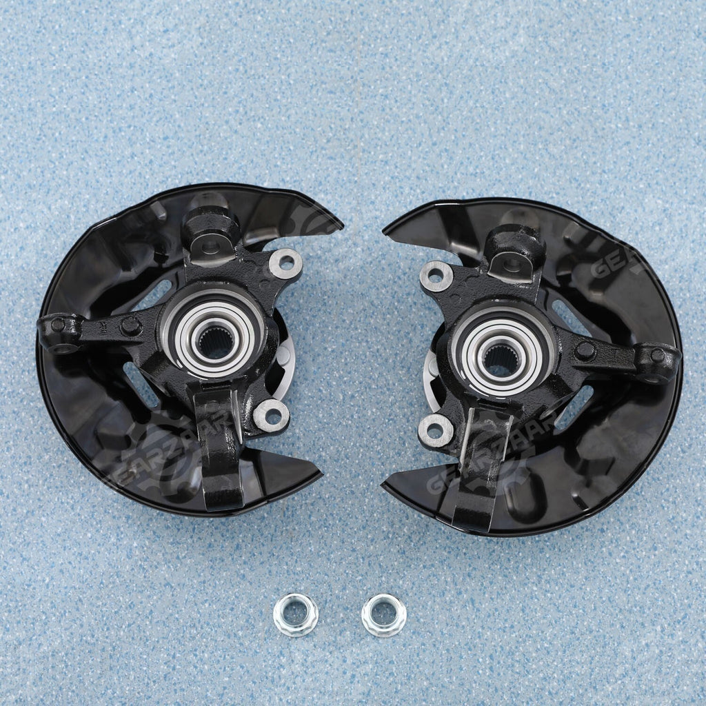 2pc Front Wheel Bearing Hub Knuckle Assembly For 2003-2008 Toyota Corolla 1.8L