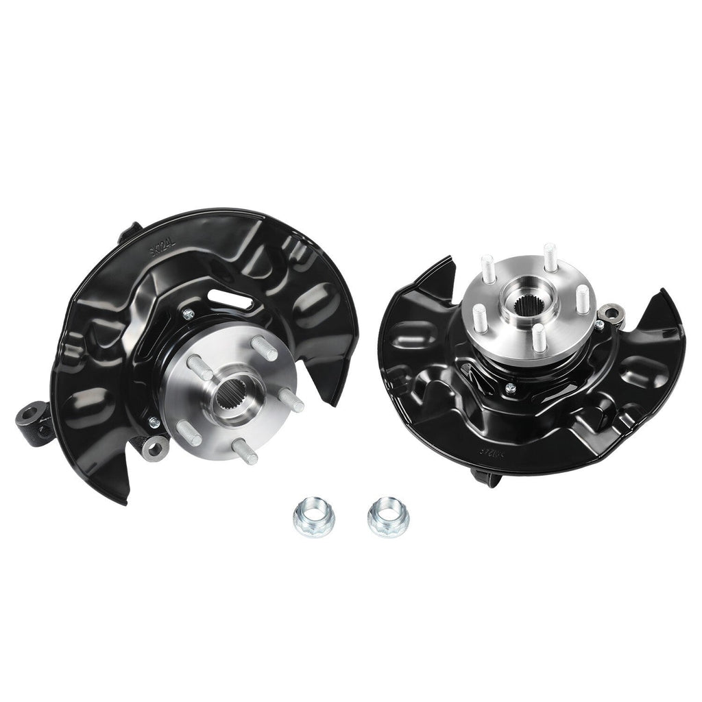 2pc Front Wheel Bearing Hub Knuckle Assembly For 2003-2008 Toyota Corolla 1.8L