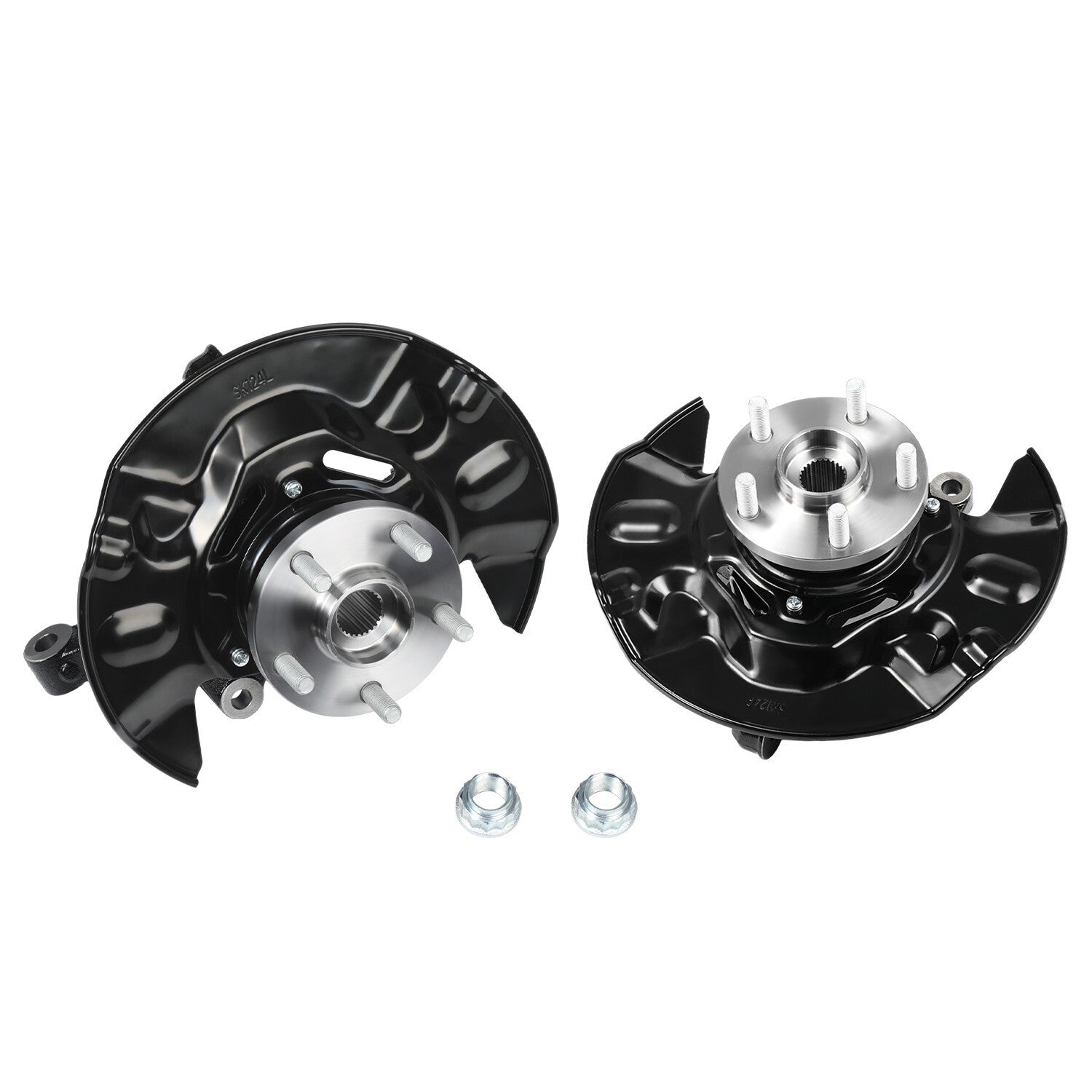 2pc Front Wheel Bearing Hub Knuckle Assembly For 2003-2008 Toyota Corolla 1.8L