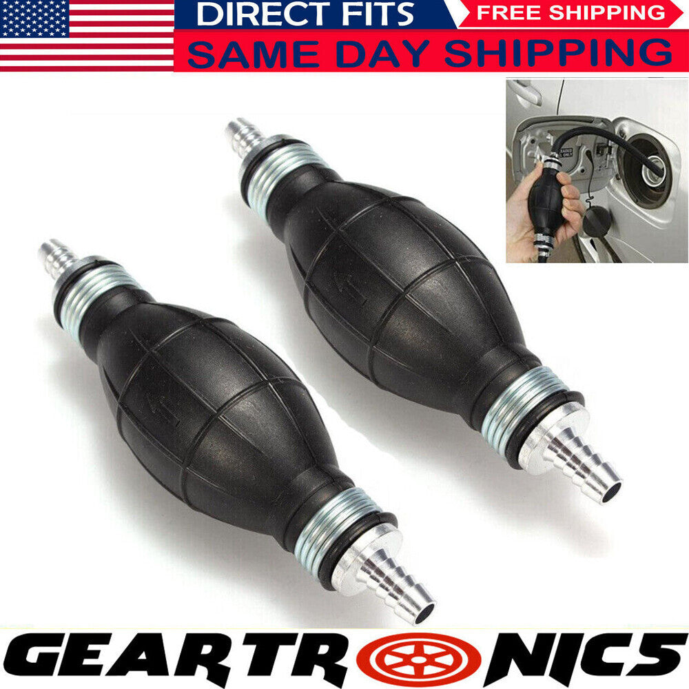 3/8'' x2 Hand Primer Bulb Outboard Car Marine Boat Gas Fuel Line Pump All Fuels