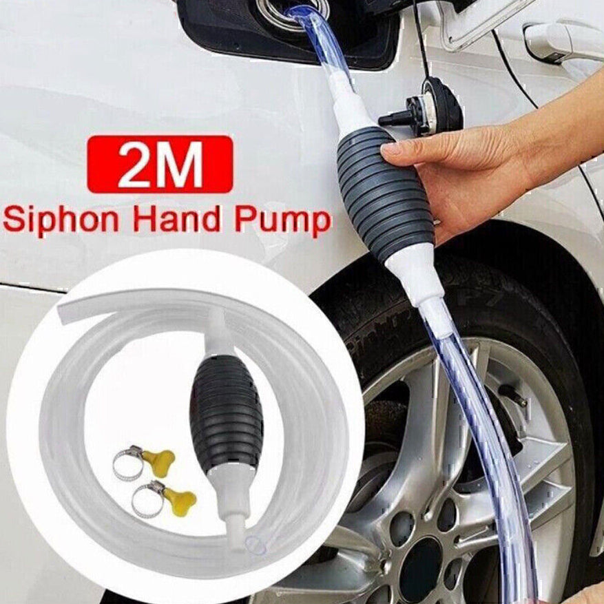 High-Flow Manual Siphon Pump for Fuel Oil Diesel and Water Transfer