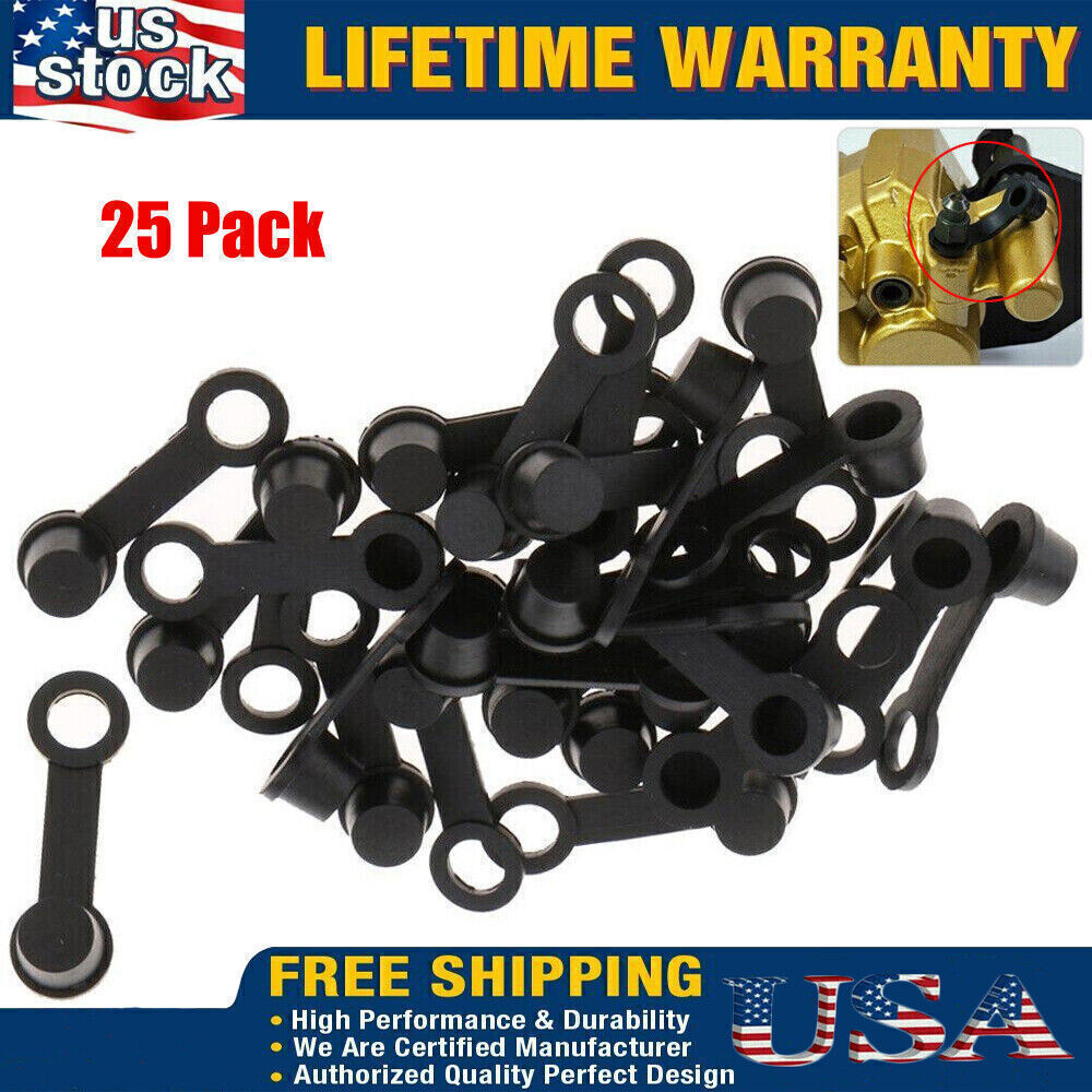 25 Pack Brake Bleeder Screw Caps Grease Zerk Fitting Cap Rubber Dust Cover US!