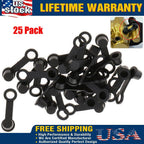 25 Pack Brake Bleeder Screw Caps Grease Zerk Fitting Cap Rubber Dust Cover US!