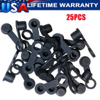 25 Pack Brake Bleeder Screw Caps Grease Zerk Fitting Cap Rubber Dust Cover US!