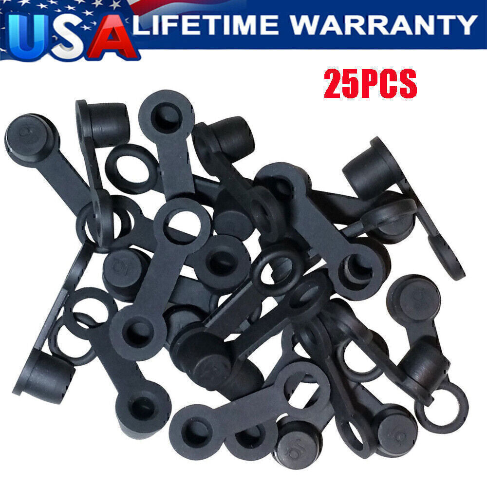 25 Pack Brake Bleeder Screw Caps Grease Zerk Fitting Cap Rubber Dust Cover US!