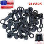25 Pack Brake Bleeder Screw Caps Grease Zerk Fitting Cap Rubber Dust Cover US!