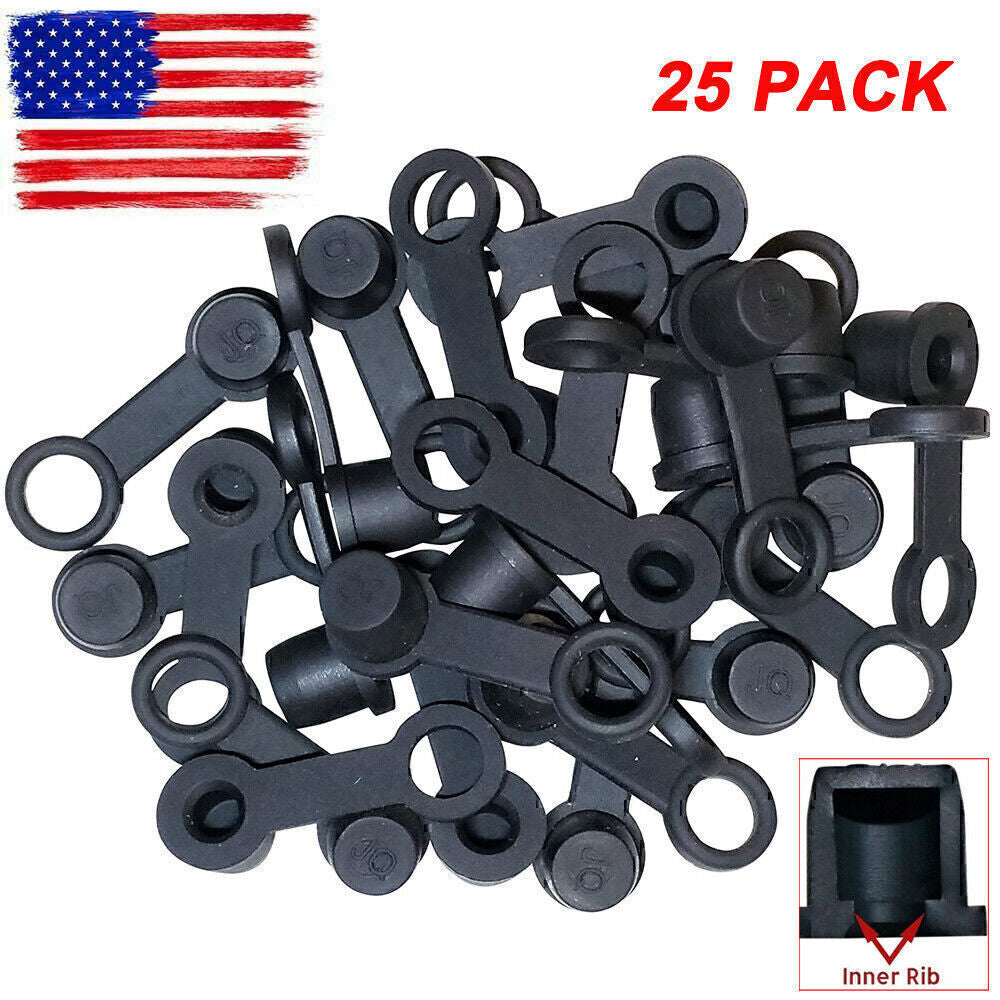25 Pack Brake Bleeder Screw Caps Grease Zerk Fitting Cap Rubber Dust Cover US!