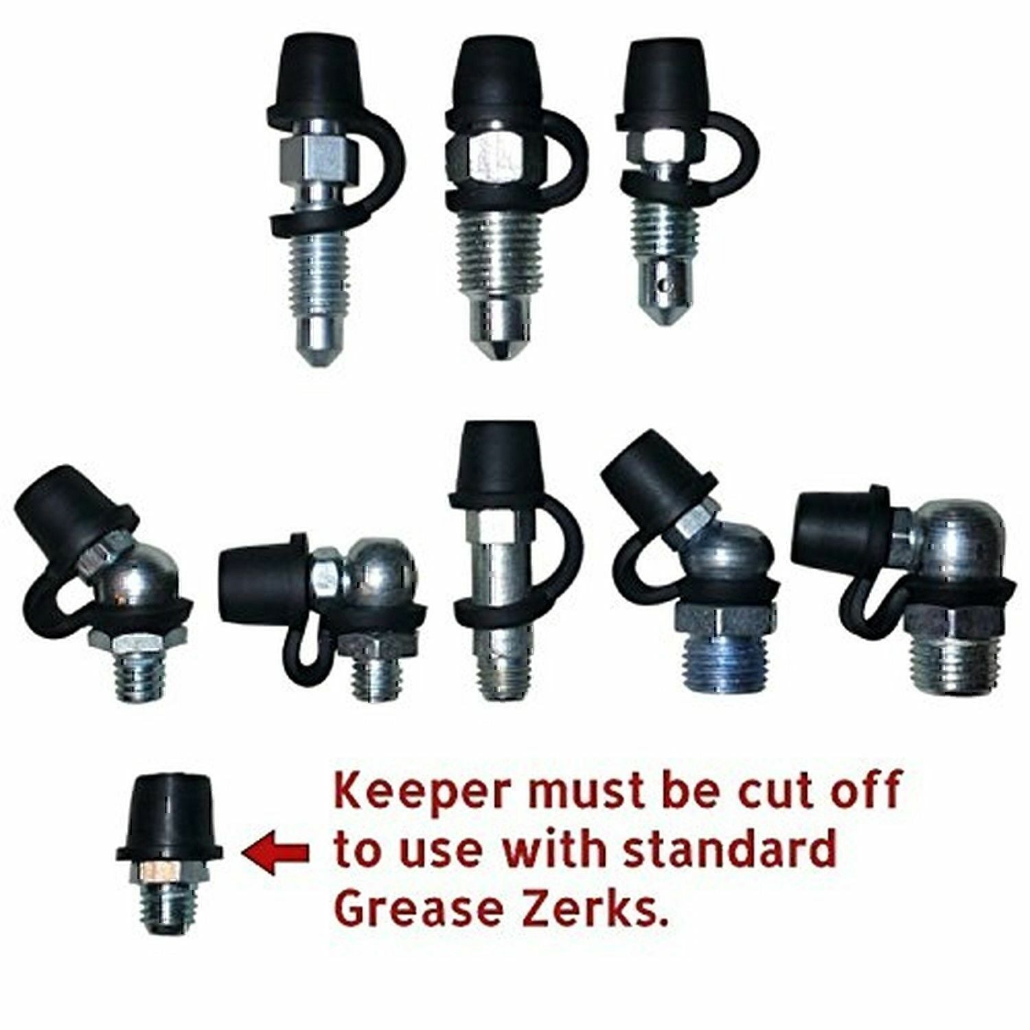 25 Pack Brake Bleeder Screw Caps Grease Zerk Fitting Cap Rubber Dust Cover US!