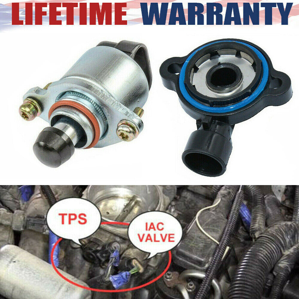 Throttle Position Sensor+TPS Idle Air Control Valve For Chevy GMC Buick Cadilla!