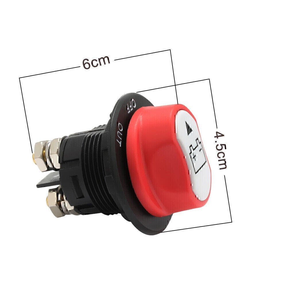 100A Battery Isolator Switch Disconnect Power Cut Off Kill for Car Boat RV Truc!