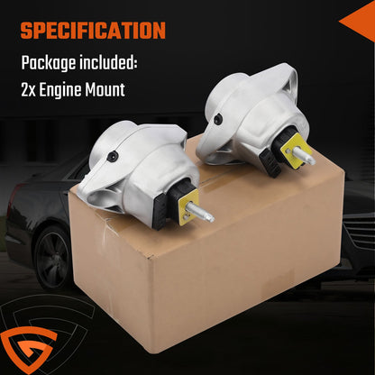LEFT & RIGHT Engine Mount 2013-19 Fits Cadillac ATS CTS 2.0L 23274000 23255009