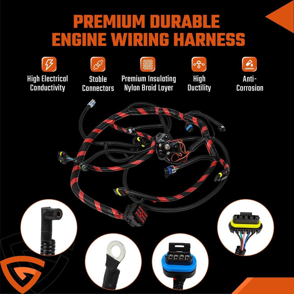 For 1997 F-250 F-350 Ford Engine Wiring Harness Cable 7.3L Diesel F7TZ9A451CA *