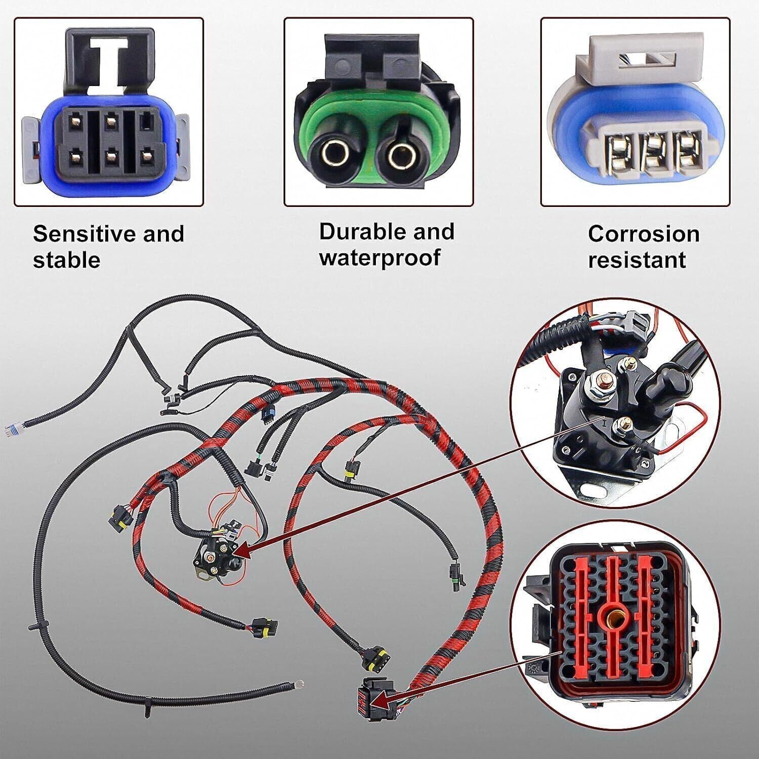 For 1997 F-250 F-350 Ford Engine Wiring Harness Cable 7.3L Diesel F7TZ9A451CA *