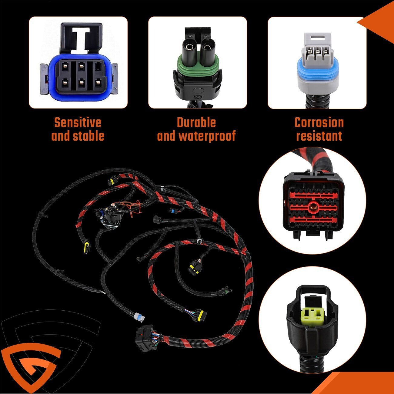 For 1997 F-250 F-350 Ford Engine Wiring Harness Cable 7.3L Diesel F7TZ9A451CA *