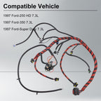 For 1997 F-250 F-350 Ford Engine Wiring Harness Cable 7.3L Diesel F7TZ9A451CA *