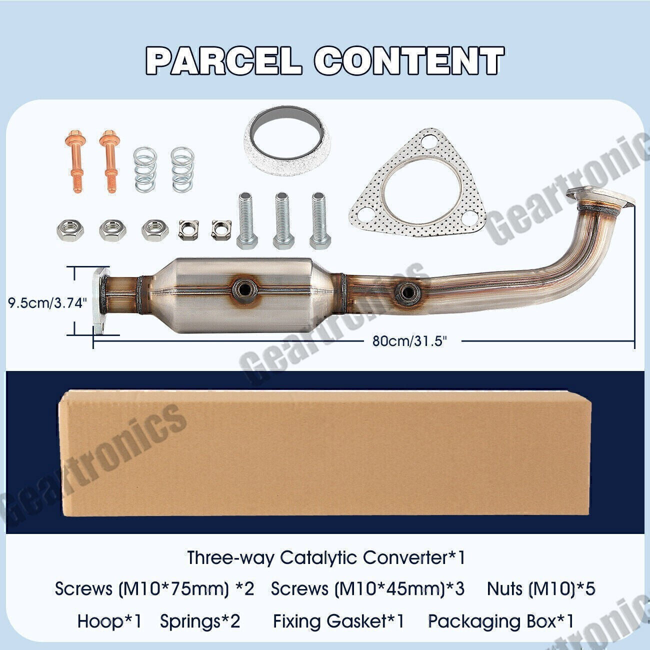 New Catalytic Converter Complete kit For Honda CRV CR-V 2.4L 2007 2008 2009