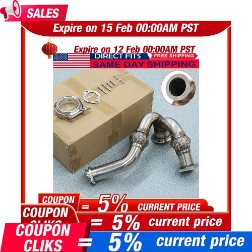 Y-PIPE UP PIPE TURBO INSTALL GASKET CLAMP FOR 03-07 FORD 6.0 POWERSTROKE NEW