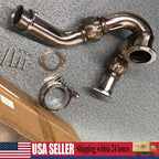 Y-PIPE UP PIPE TURBO INSTALL GASKET CLAMP FOR 03-07 FORD 6.0 POWERSTROKE NEW