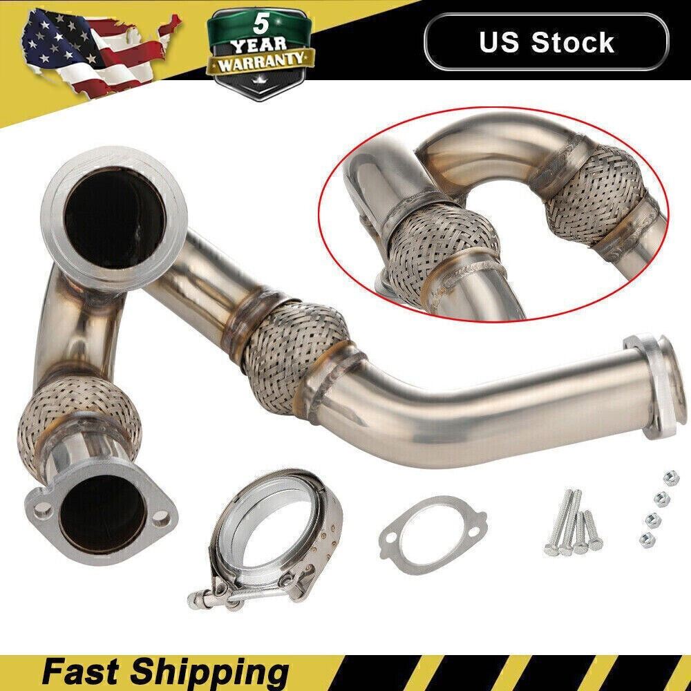 Y-PIPE UP PIPE TURBO INSTALL GASKET CLAMP FOR 03-07 FORD 6.0 POWERSTROKE NEW
