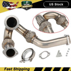 Y-PIPE UP PIPE TURBO INSTALL GASKET CLAMP FOR 03-07 FORD 6.0 POWERSTROKE NEW