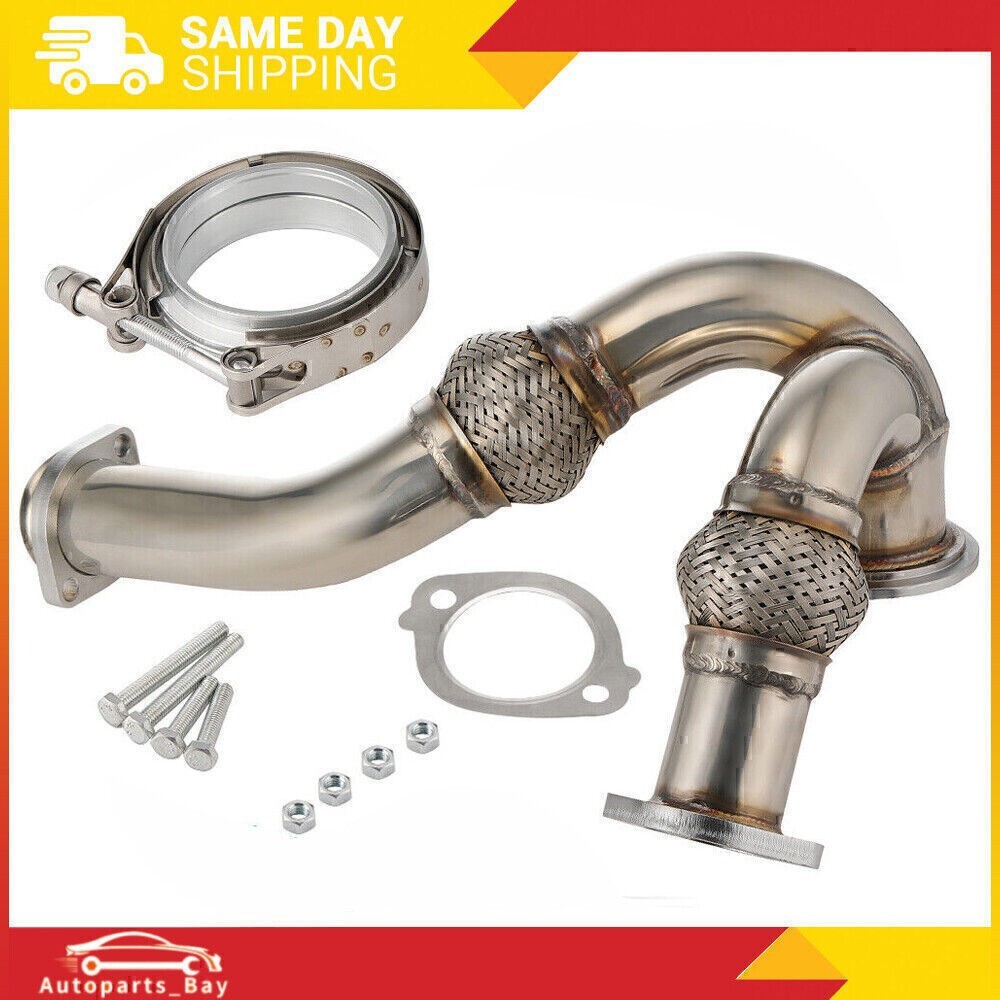 Y-PIPE UP PIPE TURBO INSTALL GASKET CLAMP FOR 03-07 FORD 6.0 POWERSTROKE NEW