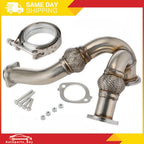 Y-PIPE UP PIPE TURBO INSTALL GASKET CLAMP FOR 03-07 FORD 6.0 POWERSTROKE NEW