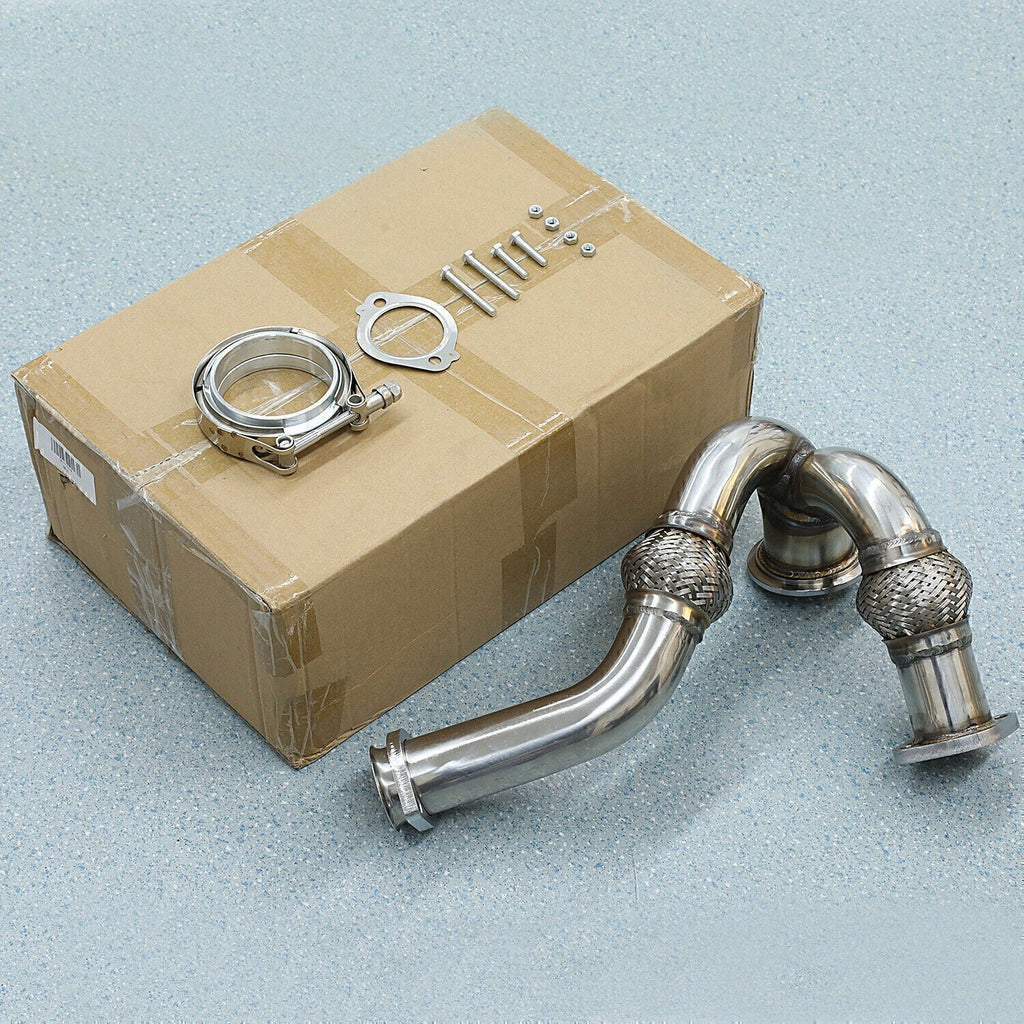 Y-PIPE UP PIPE TURBO INSTALL GASKET CLAMP FOR 03-07 FORD 6.0 POWERSTROKE NEW